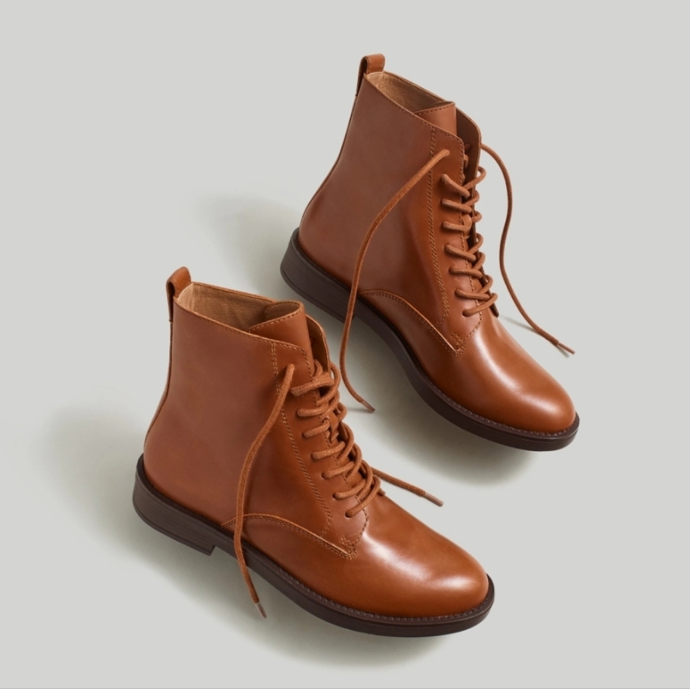 Madewell The Evelyn Lace Up Ankle Boots
